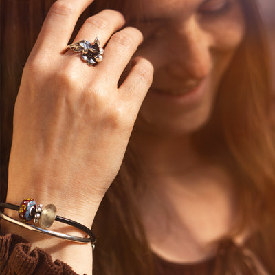 Velvet Twilight Spark Leather Bracelet