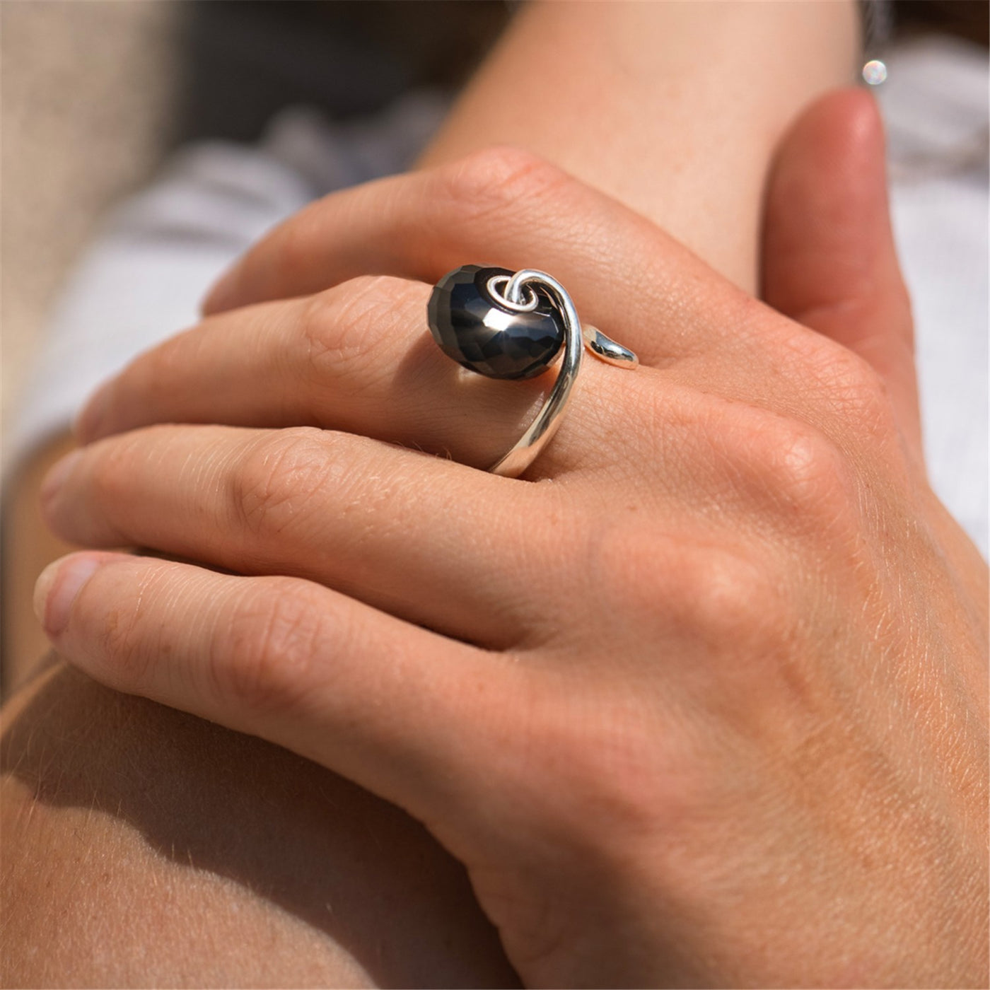 Black Onyx Elegant Fantasy Ring