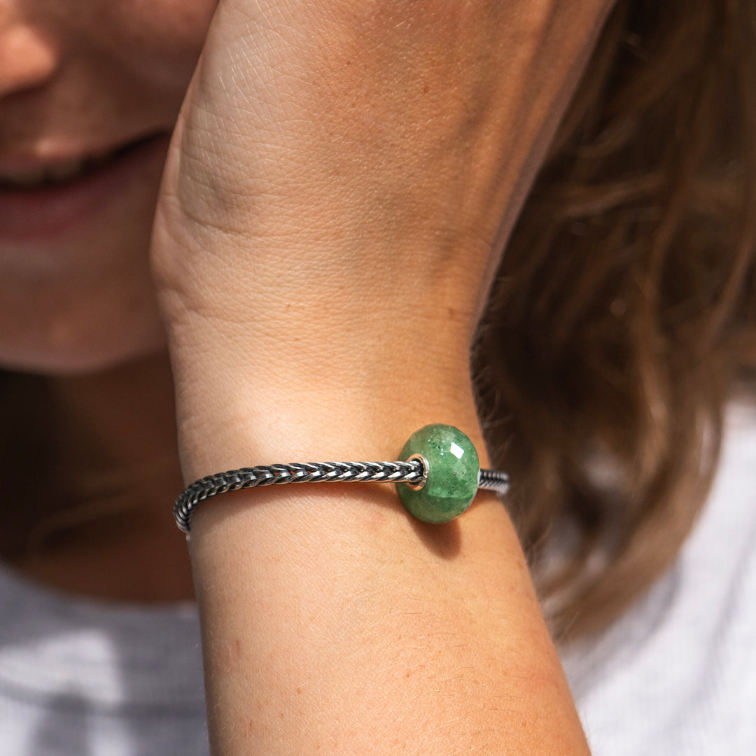 Green Aventurine Silver Bracelet