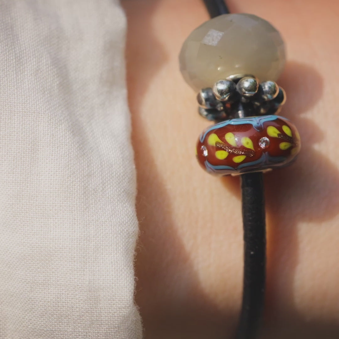 Velvet Twilight Spark Leather Bracelet