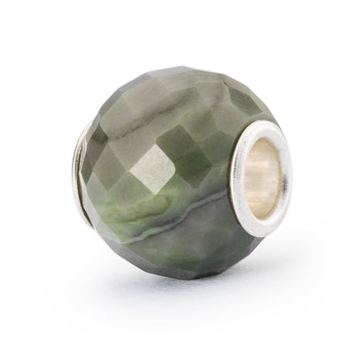 Round Green Calcite Facet Bead